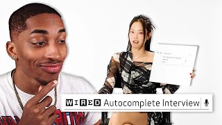 VexReacts To JENNIE Answers The Webs Most Searched Questions  WIRED [upl. by Tnemelc]