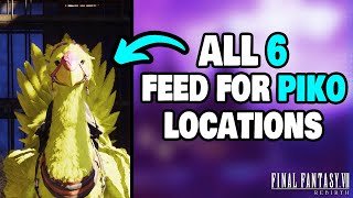 ALL 6 FEED FOR PIKO Locations in Final Fantasy 7 Rebirth STEPBYSTEP [upl. by Gizela]