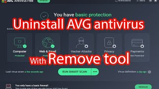 How to uninstall avg antivirus from windows 10 [upl. by Kielty33]