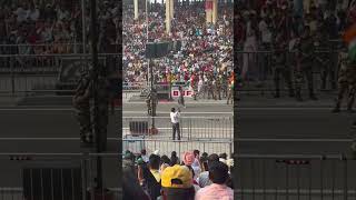 The Beating Retreat ceremony at the AttariWagah border [upl. by Yrome962]