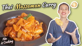 Thai Massaman Curry Chicken  Massaman Gai มัสมั่นไก่  Thai Recipes [upl. by Laird]