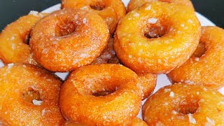 Eggless Glazed Donuts Without Yeast  No Yeast Eggless Doughnut recipe  Donuts Homemade Doughnuts [upl. by Hanad]