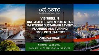 visitBerlin Mastering Sustainable Event Planning and Turning SDGs into Practice [upl. by Cacka972]