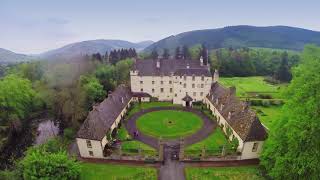 Traquair House From Above [upl. by Nylarad]