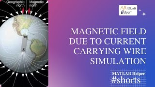 Magnetic field due to current carrying wire simulation Shorts [upl. by Gladdy]