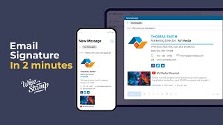 How to create an email signature with WiseStamp [upl. by Nrev]