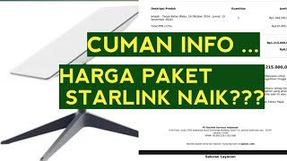 Info PAKET BULANAN STARLINK NAIK untuk PAKET JELAJAH [upl. by Annhej118]