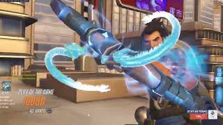 POTG IDDQD PLAYS OW1 HANZO 6V6 CLASSIC OVERWATCH SEASON 13 [upl. by Denny490]