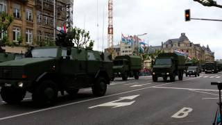 The National Day of Luxembourg  The Military Parade Part 1 [upl. by Waers]