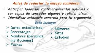 Pasos para escribir un ensayo argumentativo [upl. by Balkin]