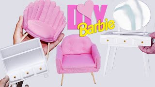 Barbie DIY Furniture  Creative Crafts for Your Dolls Dream Home [upl. by Bridget]