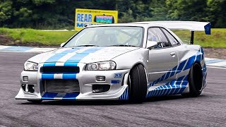 Nissan Skyline R34 Drift Its good for drifting [upl. by Neelra]