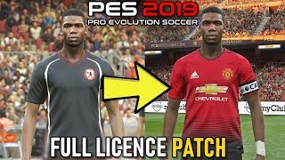 PES 2019 How to Install Official Team Names Kits Logos Leagues amp More [upl. by Angeline]