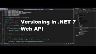 API Versioning  NET 7 Web API  Tutorial 7 [upl. by Tyrrell]