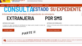 📱¿Cómo Consultar el ESTADO DEL EXPEDIENTE DE EXTRANJERÍA por Movil SMS Fácil y Rápido PARTE II [upl. by Canice856]