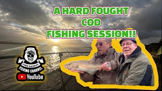 A Hard Fought COD Fishing Session Did We Do It cod fishing [upl. by Bernadina]