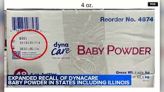 Baby powder recall expands to Illinois Indiana Wisconsin [upl. by Amak]