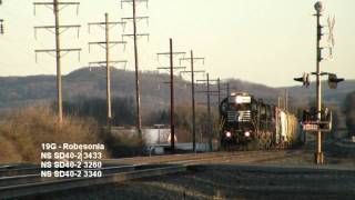 Canadian Mexican and EMD Motive Power on the Norfolk Southern Harrisburg Line [upl. by Melas]