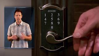 How To Install Your Schlage Touch™ Keyless Lever [upl. by Cirdnek]