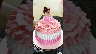 Barbie doll cake ladki ke birthday ke liye shortsfeed shorts ytviral youtube [upl. by Ecirtak]