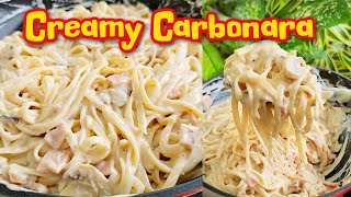 Creamy Carbonara Recipe Budgetfriently Filipino Style Carbonara Recipe [upl. by Purity801]