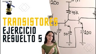 TRANSISTOR TBJ CALCULAR Vo  Ingeniería SF [upl. by Florine]