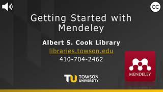 Getting Started with Mendeley [upl. by Januisz]