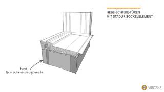 HebeSchiebeTüren mit Stadur Sockelelement [upl. by Petromilli]