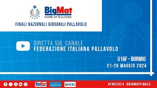 🔴BIGMAT FINALI NAZIONALI GIOVANILI U16F n°gara 444  MOMA ANDERLINI MO vs SS D ARCIDIANO OR [upl. by Lehcyar]