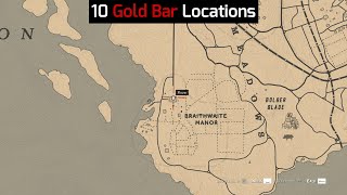 Easy 10 Gold Bar Locations in Red Dead Redemption 2 [upl. by Barrett]