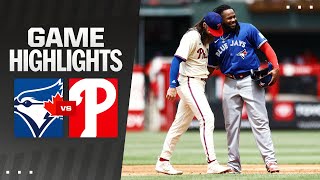 Blue Jays vs Phillies Game Highlights 5824  MLB Highlights [upl. by Hibbert143]