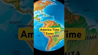 America Time Zones USTimeZones GeographyFacts TravelUSA GlobalReach FunFacts shorts [upl. by Ralfston]