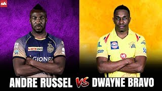 IPL Player Battle Andre Russell vs Dwayne Bravo  IPL 2018  Sportskeeda [upl. by Shanleigh]