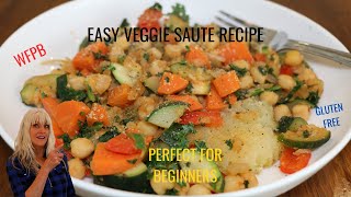 Easy low fat Veggie Saute WFPBGFStarch Solution [upl. by Marleen]