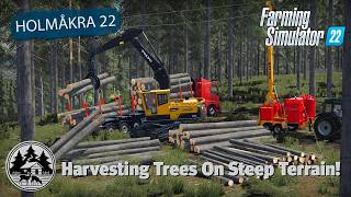 FORESTRY WITH THE PONSSE amp YARDER  FS22  Forestry  Holmåkra 22  Timelapse  E26 [upl. by Eellek125]