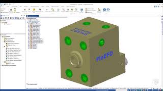 FloEFD Hydraulikblock V01 [upl. by Anaira278]