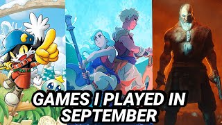 GAMES I PLAYED IN SEPTEMBER [upl. by Notla]