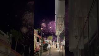 Explore Cannes France at Night 4k Walking Tour  Fireworks in Cannes France [upl. by Airakaz]