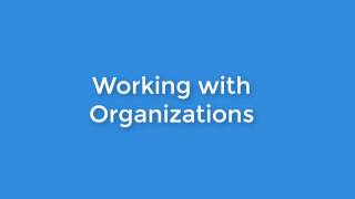 Working with Organisations [upl. by Lehcor]