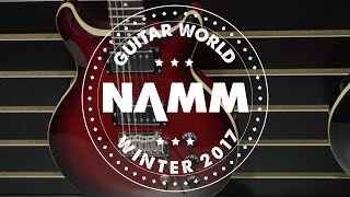 NAMM 2017  Hamer Guitars  Standard Sunburst Arch Tops Vector and More [upl. by Blau]