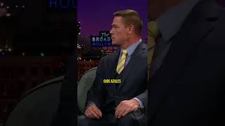 John Cena le enseña a hablar mal al revés a Hugh Jackman  hollywood shorts fyp jamescorden [upl. by Kellyann810]