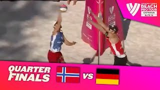 Mol ASørum C vs EhlersWickler  Quarter Finals Highlights Ostrava 2023 BeachProTour [upl. by Eanil]