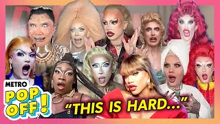 Queens of RuPauls Drag Race UK Season 6 HILARIOUSLY Play quotWho Said Itquot Drag Race Edition  Pop Off [upl. by Ielirol]