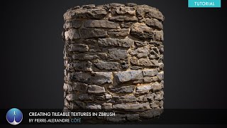 Creating Tileable Textures in ZBrush  PierreAlexandre Côté [upl. by Papert]