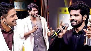 MM Keeravani Son Sri Simha Funny Talk with Hosts  SIIMA2021 [upl. by Aisinut]