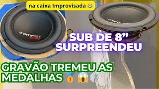 TESTE SUBWOOFER 8” COMPET 200W RMS🔥🔉 ME SURPREENDEU 😱 [upl. by Any]