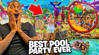 WE THREW THE BEST SUMMER POOL PARTY EVER😱🥳 [upl. by Ketchum]