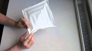 Origami Hyperbolic Parabola Instructions [upl. by Aenej386]