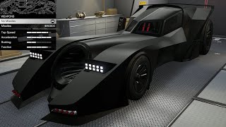 GTA 5  Past DLC Vehicle Customization  Grotti Vigilante Batmobile [upl. by Merrily]