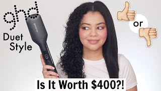 DOES THE GHD DUET STYLE WORK ON CURLY HAIR NONSPONSORED REVIEW [upl. by Akcirahs]